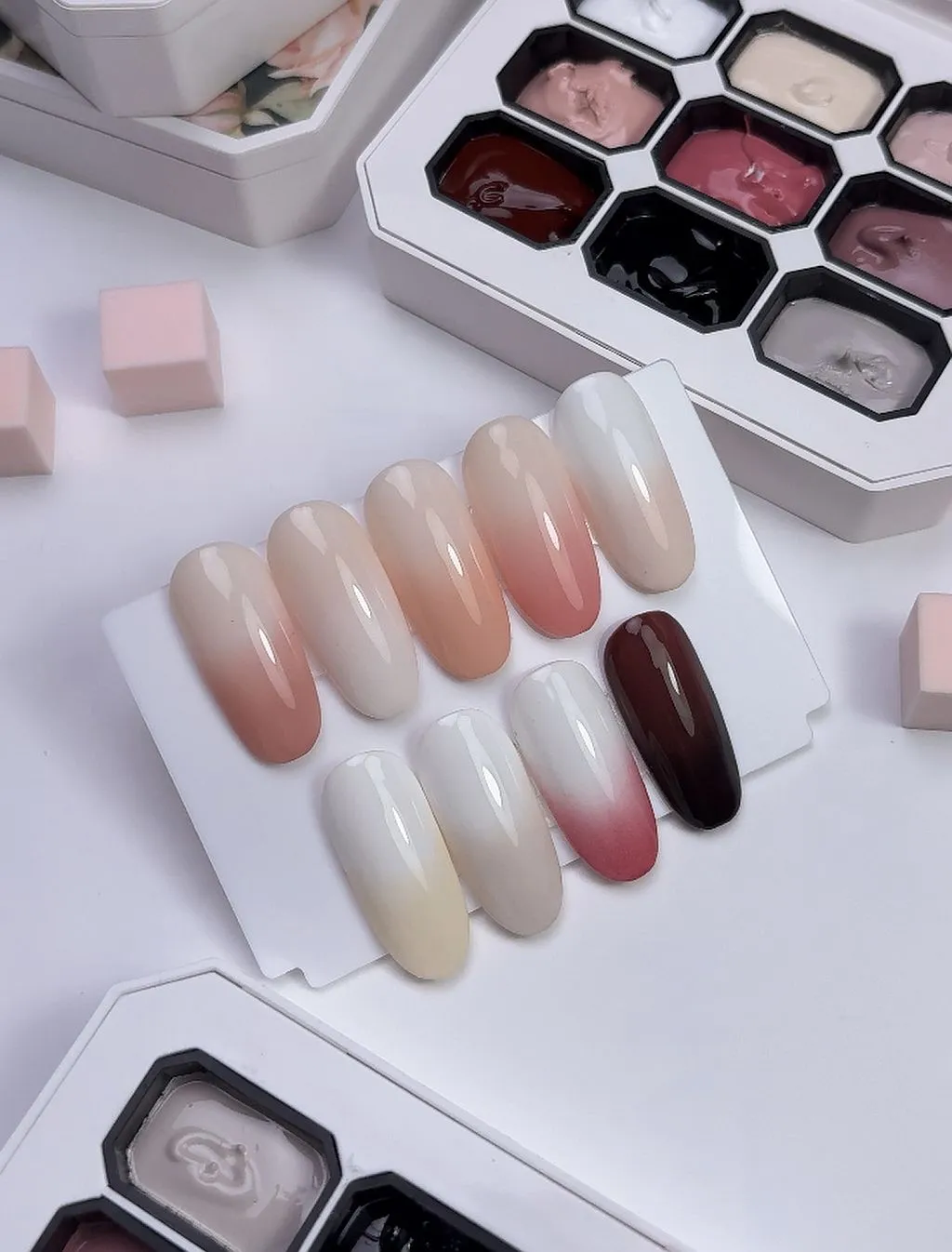 Majida Cosmetics Painting Gel Nude Poetry gel nail art 9 colori...