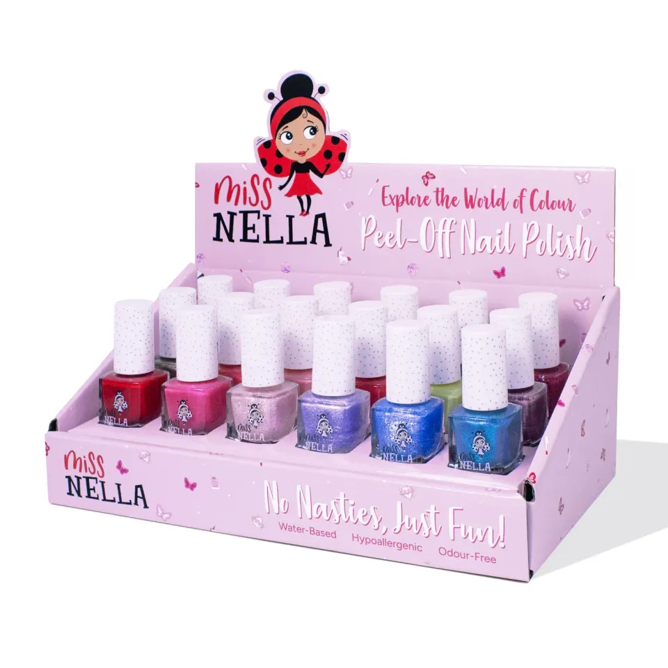 Miss Nella Top 10 Best Seller smalto peel off 30pz + espositore