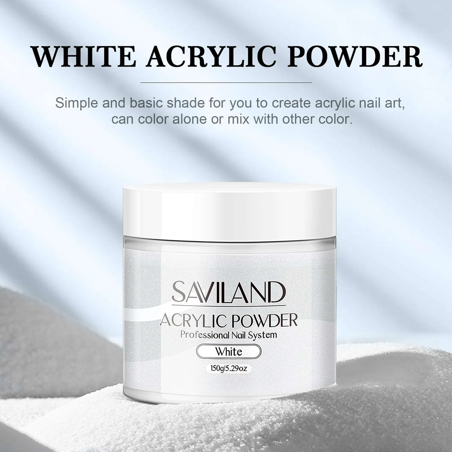 Saviland Polvere Acrilica bianca white 120g professionale