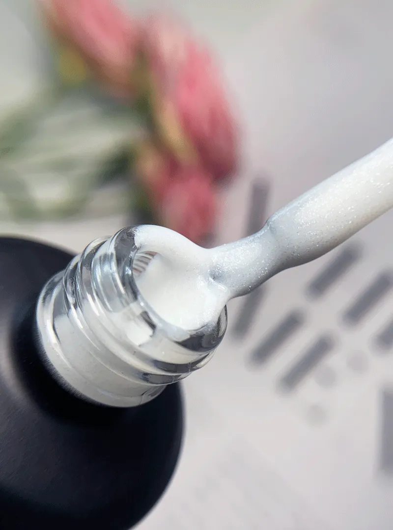 Majida Ultra Strong Shine Snow base unghie 15 ml Hema Free coprente