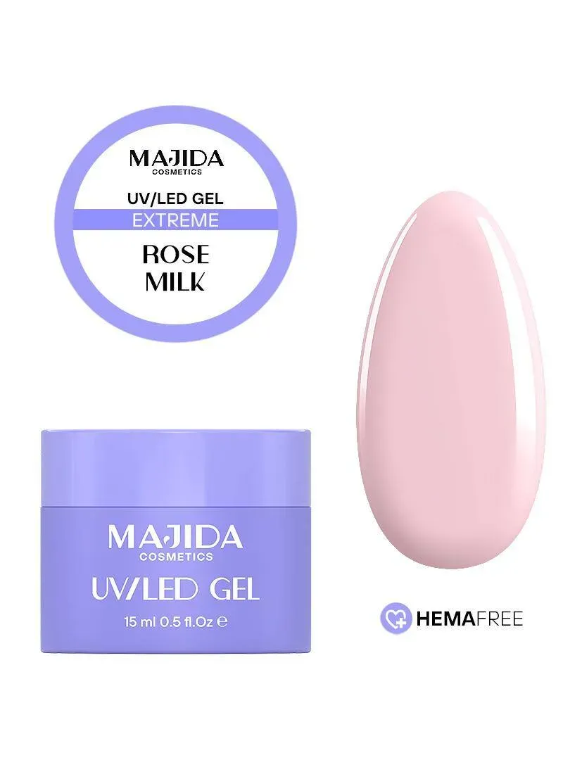 Majida Extreme Gel Rose Milk gel costruttore 15 ml cover