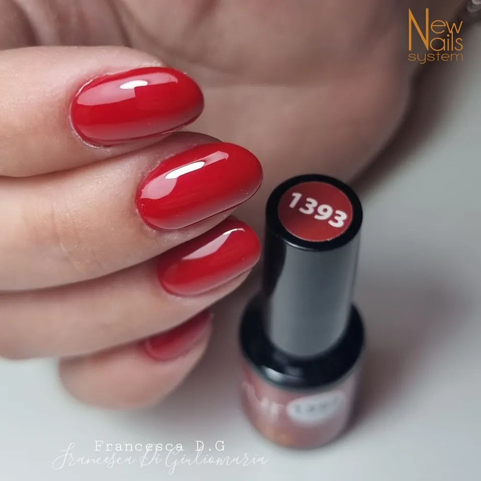 New Nails System Rouge Passion 1393 smalto gel rosso valentino