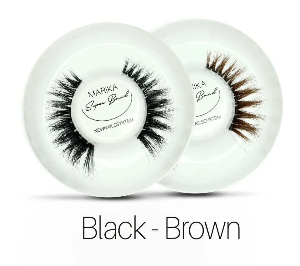 New Nails System Marika Ciglia a Banda Finte Nere Leggere