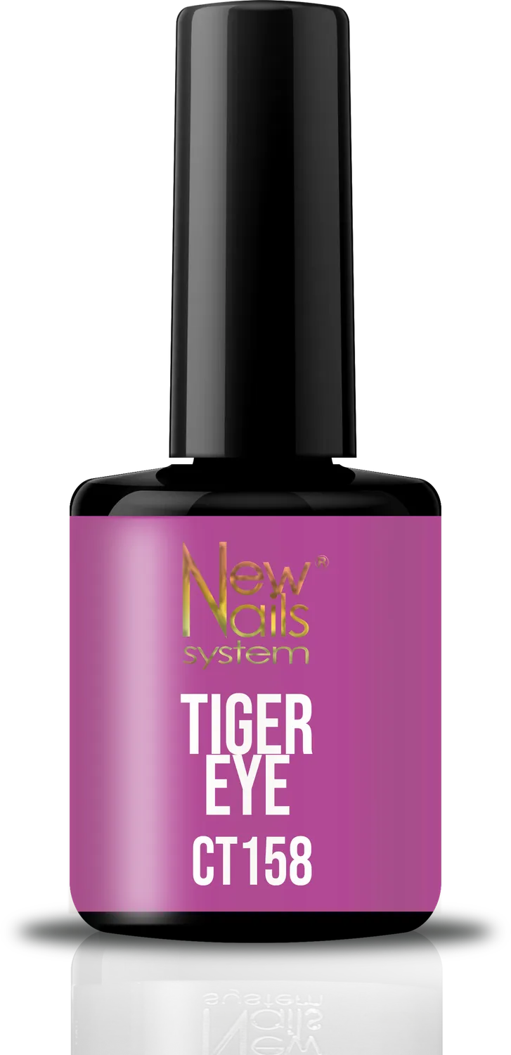 New Nails System Tiger Eye C158 smalto semipermanente cat eye