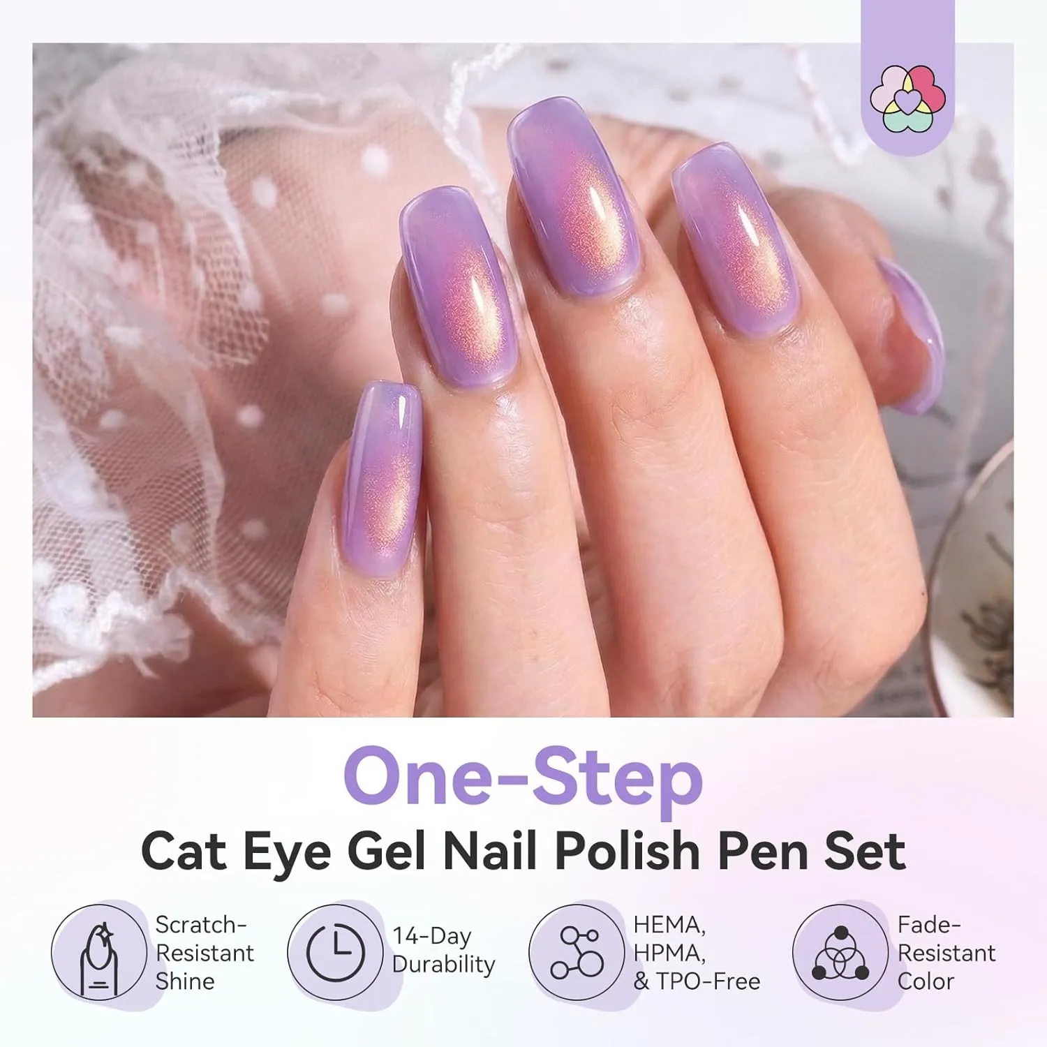 Saviland Cat Eye Gel Pen Caramello 6pz magnetico