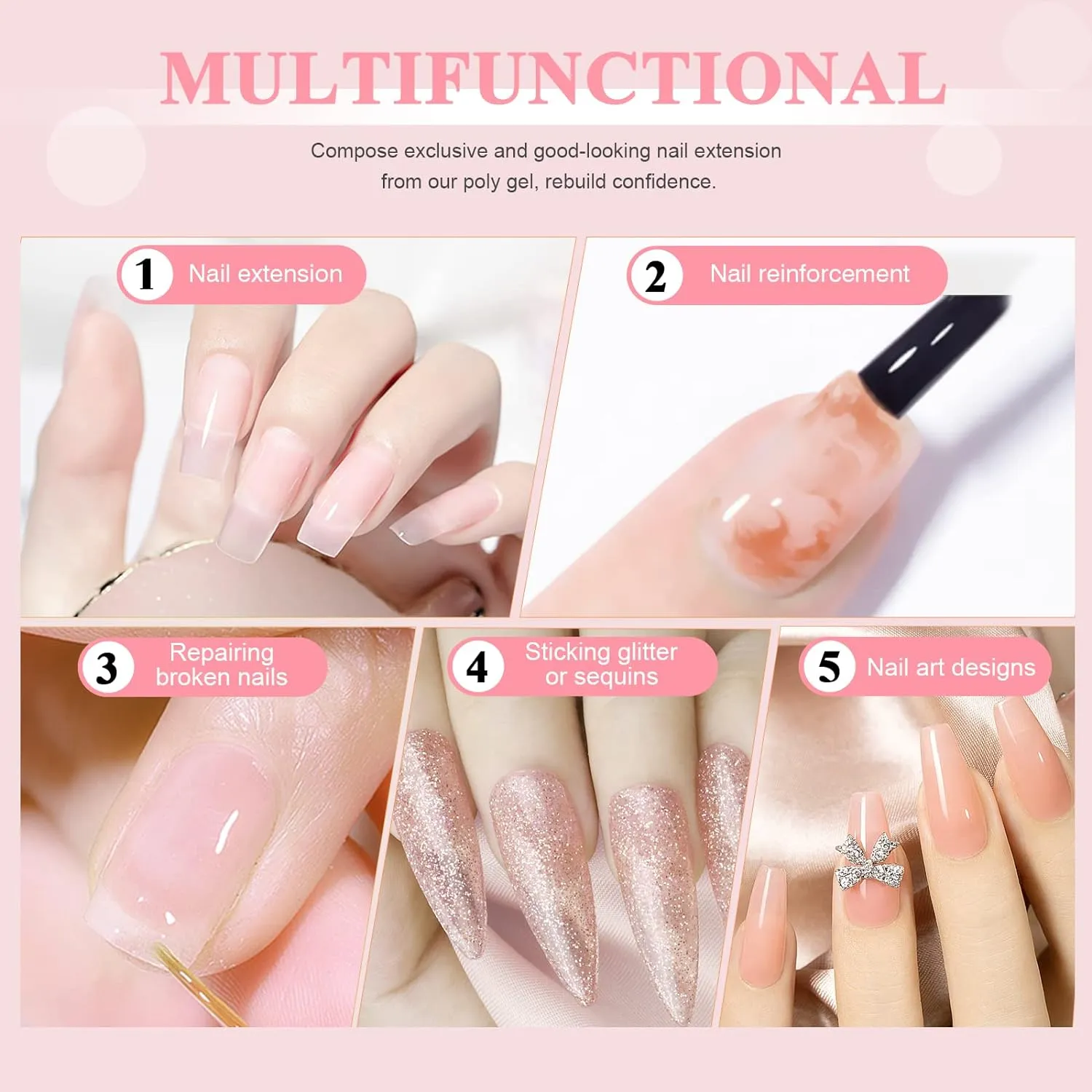 Saviland Polygel Clear 100g extension colore pieno