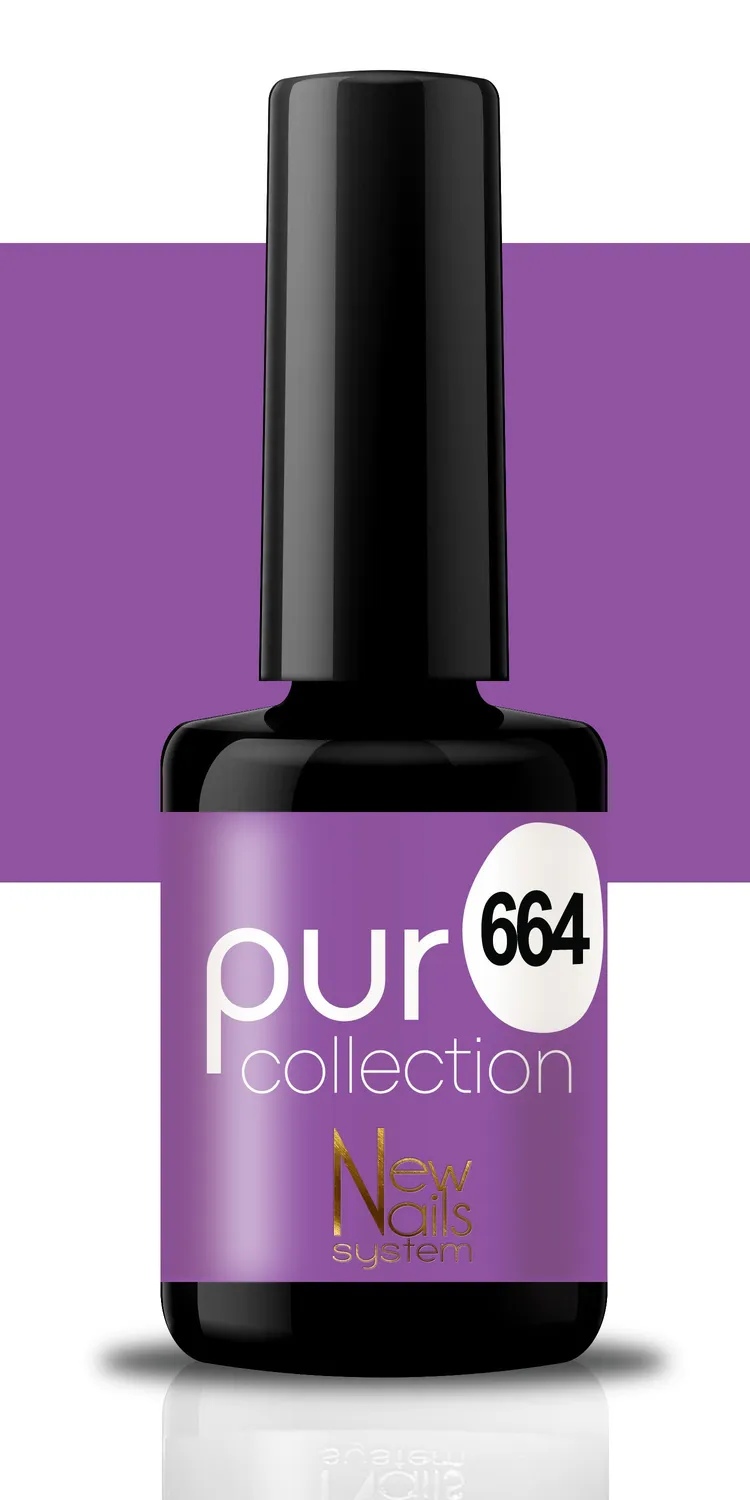 New Nails System Peryvinkle 664 smalto semipermanente fucsia viola