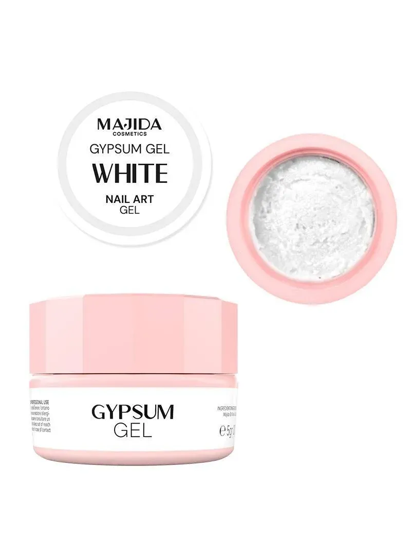 Majida Gypsum Gel White gel nail art effetto gesso