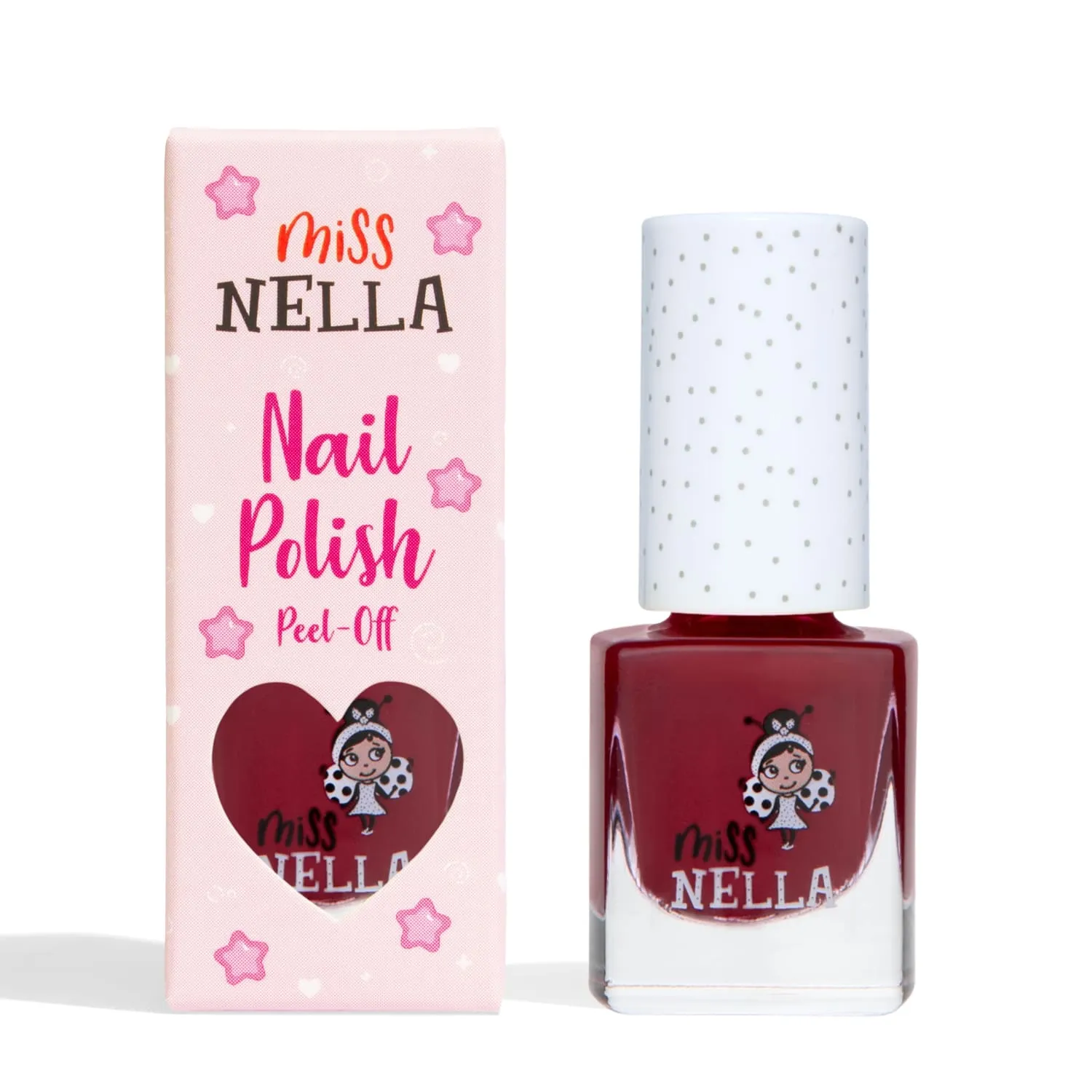 Miss Nella Fav Teacher smalto peel off borgogna coprente