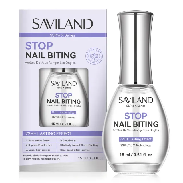 Saviland 72-Hour smalto amaro 15 ml extra forte invisibile