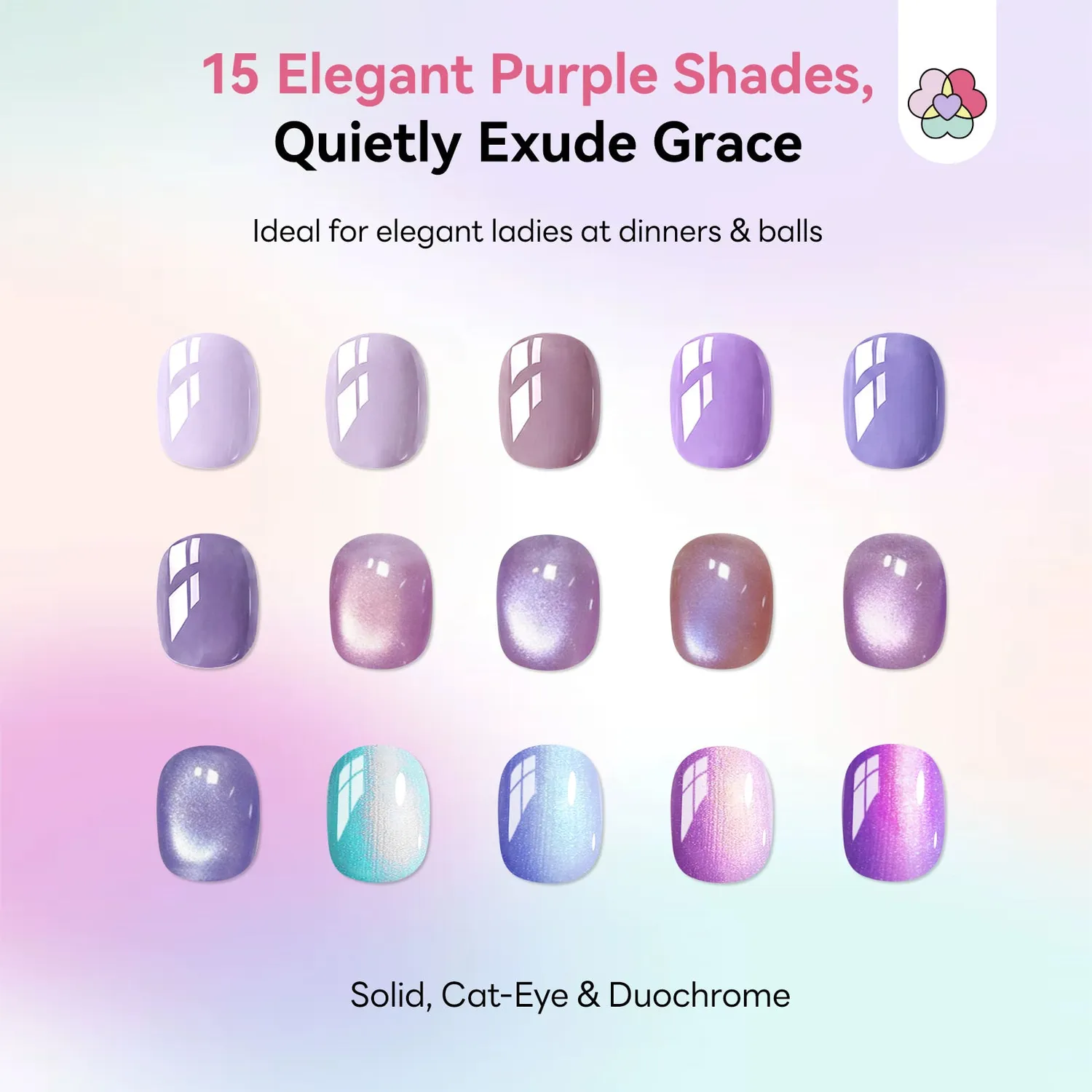 Saviland Polygel Viola 15 colori duochrome duraturo