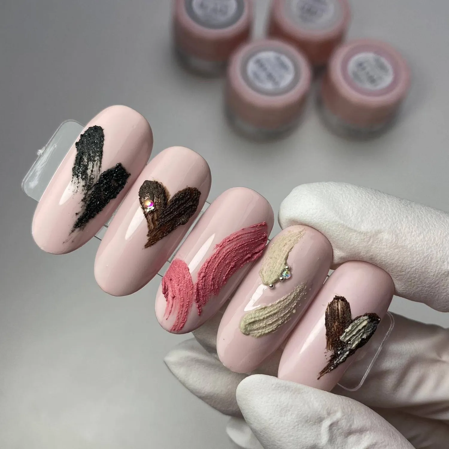 Majida Cosmetics Gypsum Gel Brown gel nail art marrone opaco