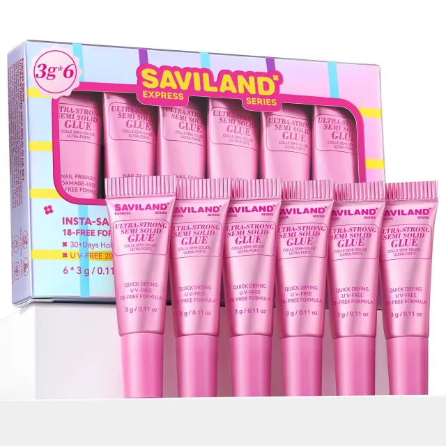 Saviland Colla Unghie Semisolida No Lampada 6x3 g