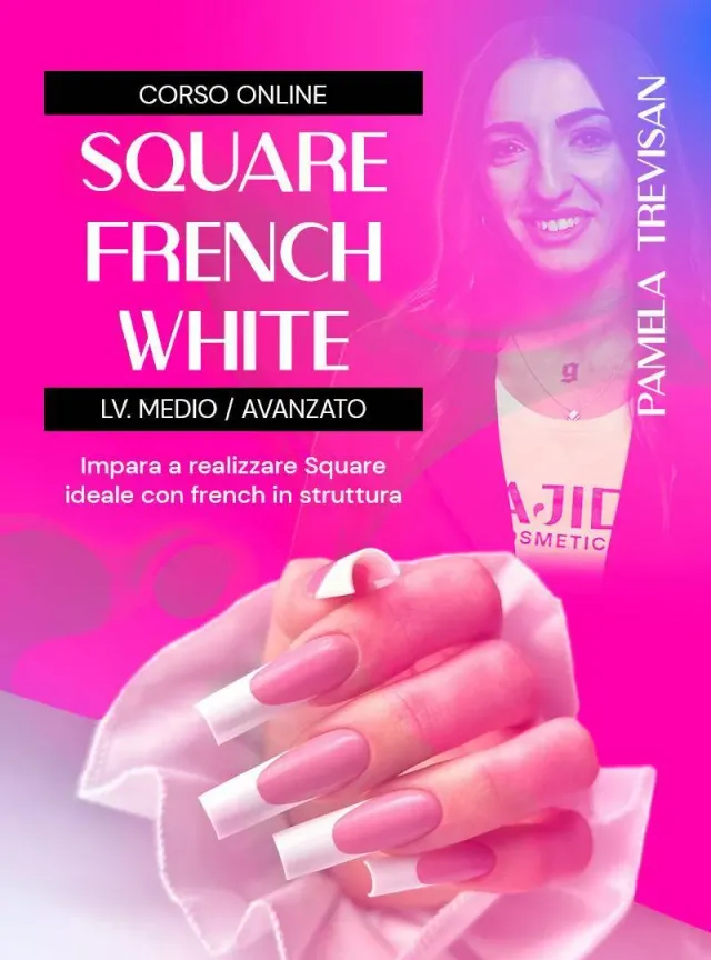 Majida Square French White Corso Online con Assistenza Master