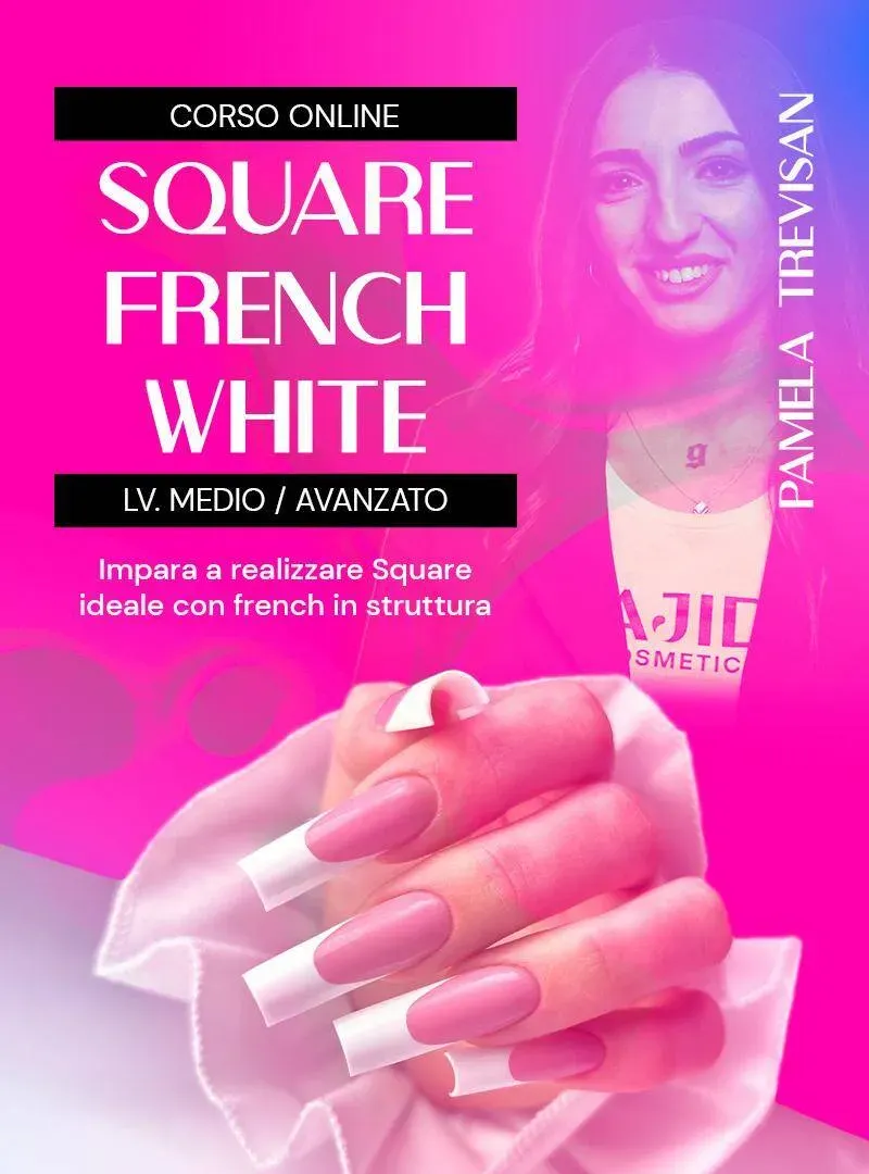 Majida Square French White Corso Online con Assistenza Master