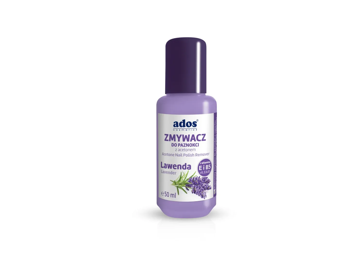 Ados Cosmetics solvente acetone 50 ml con vitamina E