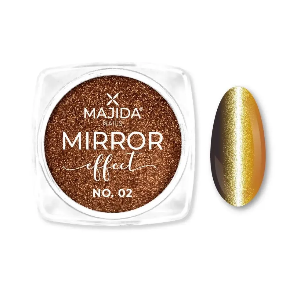 Majida Cosmetics Mirror Effect 02 pigmento unghie effetto specchio