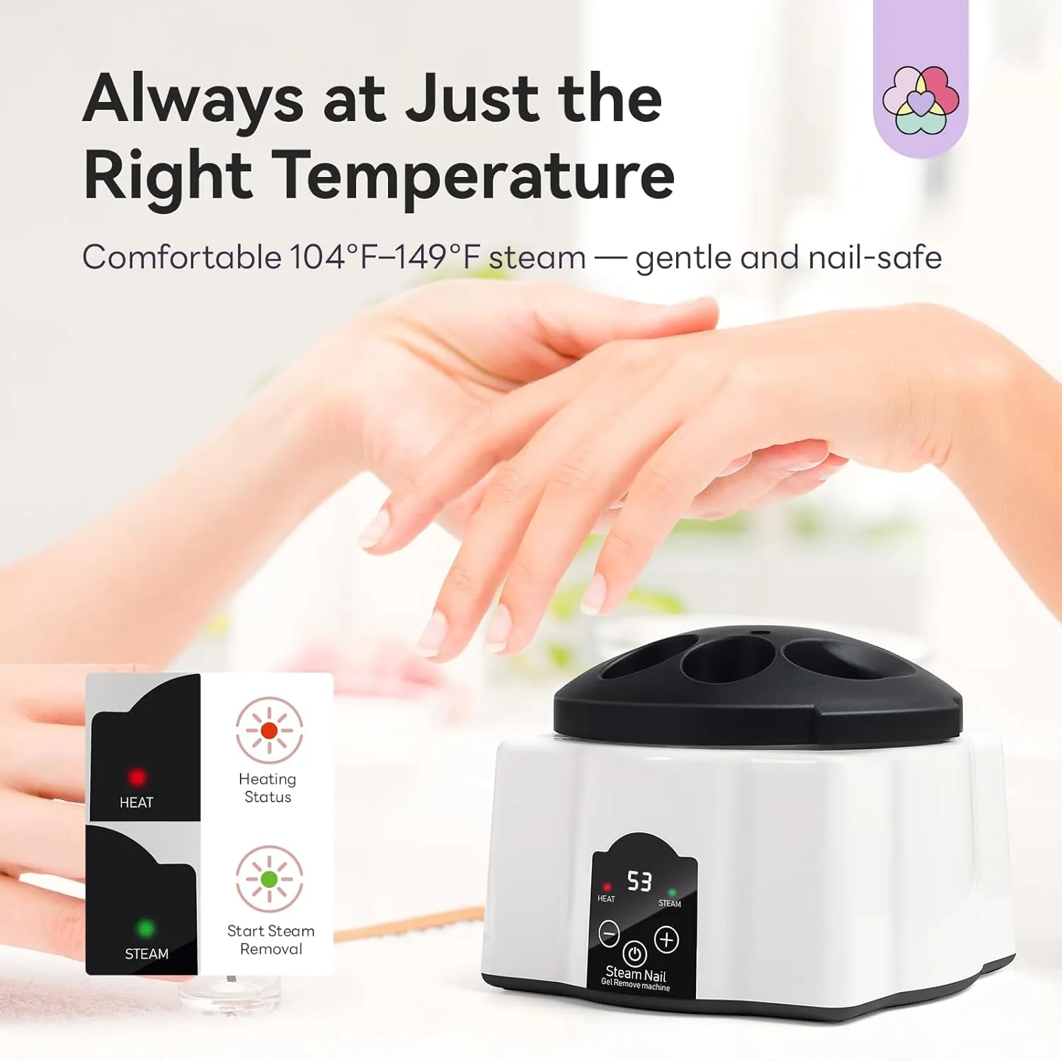 Saviland Ciotola Vapore Rimozione Gel Smalto Elettrica