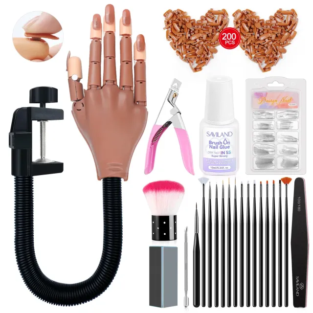 Saviland Mano Pratica Unghie Kit Allenamento Completo