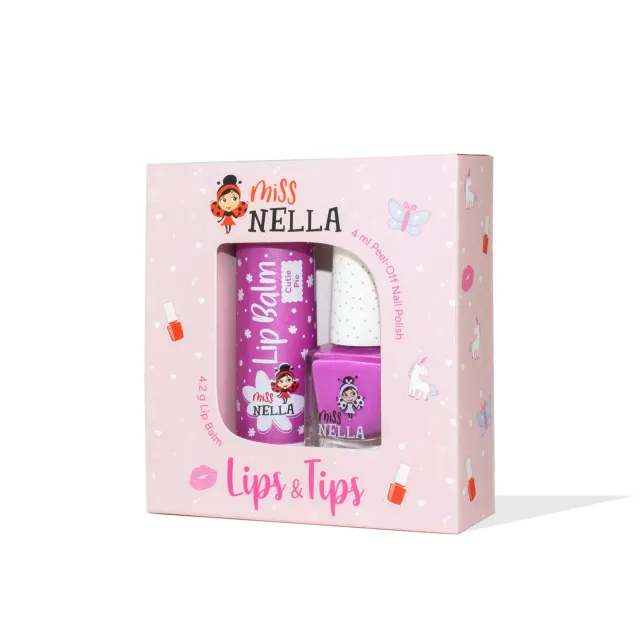 Miss Nella Lips & Tips Duo set smalto bimba Blueberry Cutie Pie