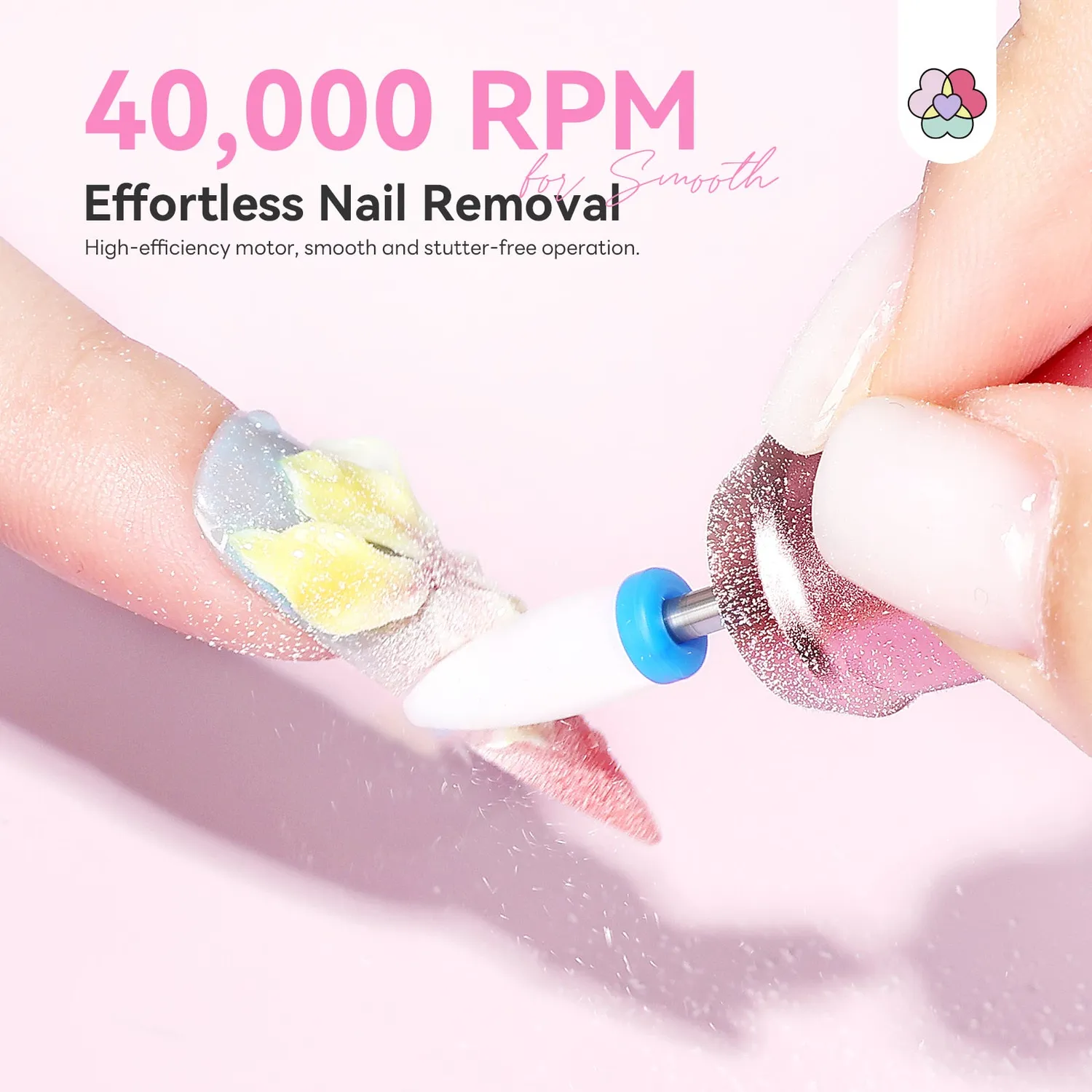 Saviland Gradient Pink Fresa Unghie 40000RPM 4000mAh