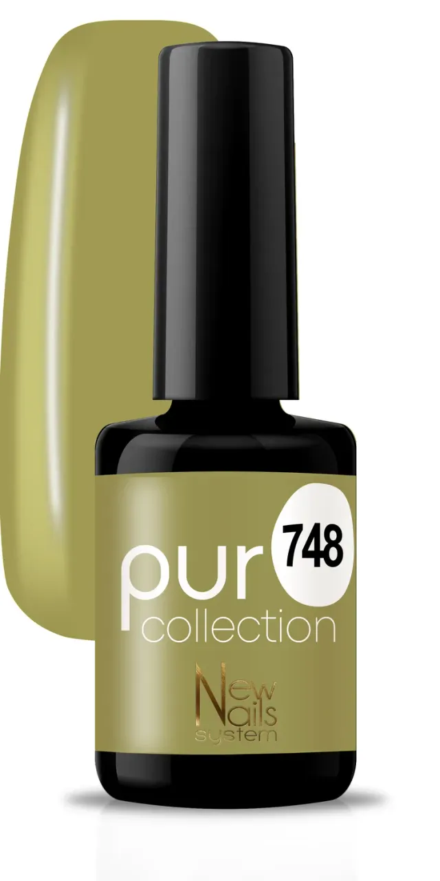 New Nails System Green Life 748 smalto semipermanente verde militare