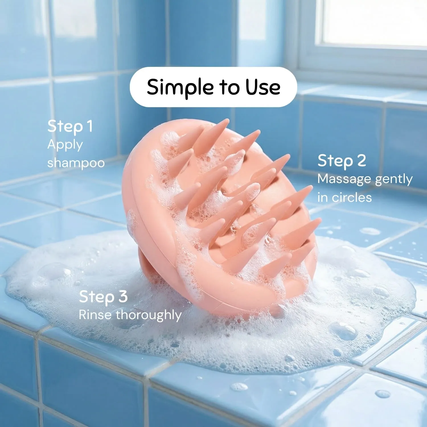 Miss Nella Lav Kids massaggiatore cuoio capelluto silicone