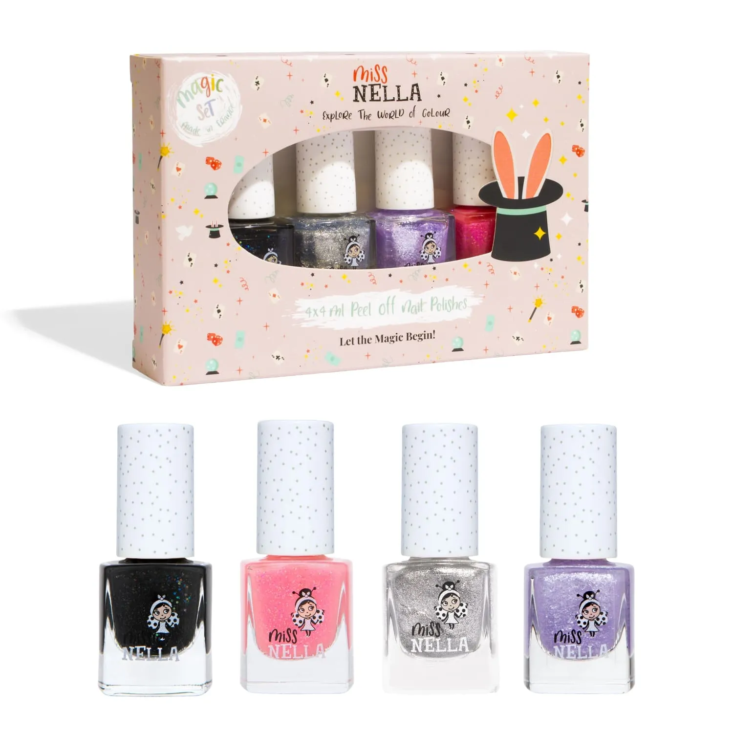 Miss Nella Magic Collection set 4 smalti peel off