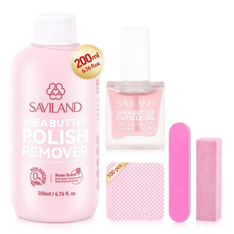 Saviland Kit Solvente Unghie senza Acetone 200 ml karité