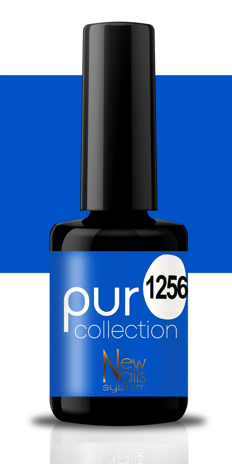 New Nails System Blues 1256 smalto blu brillante