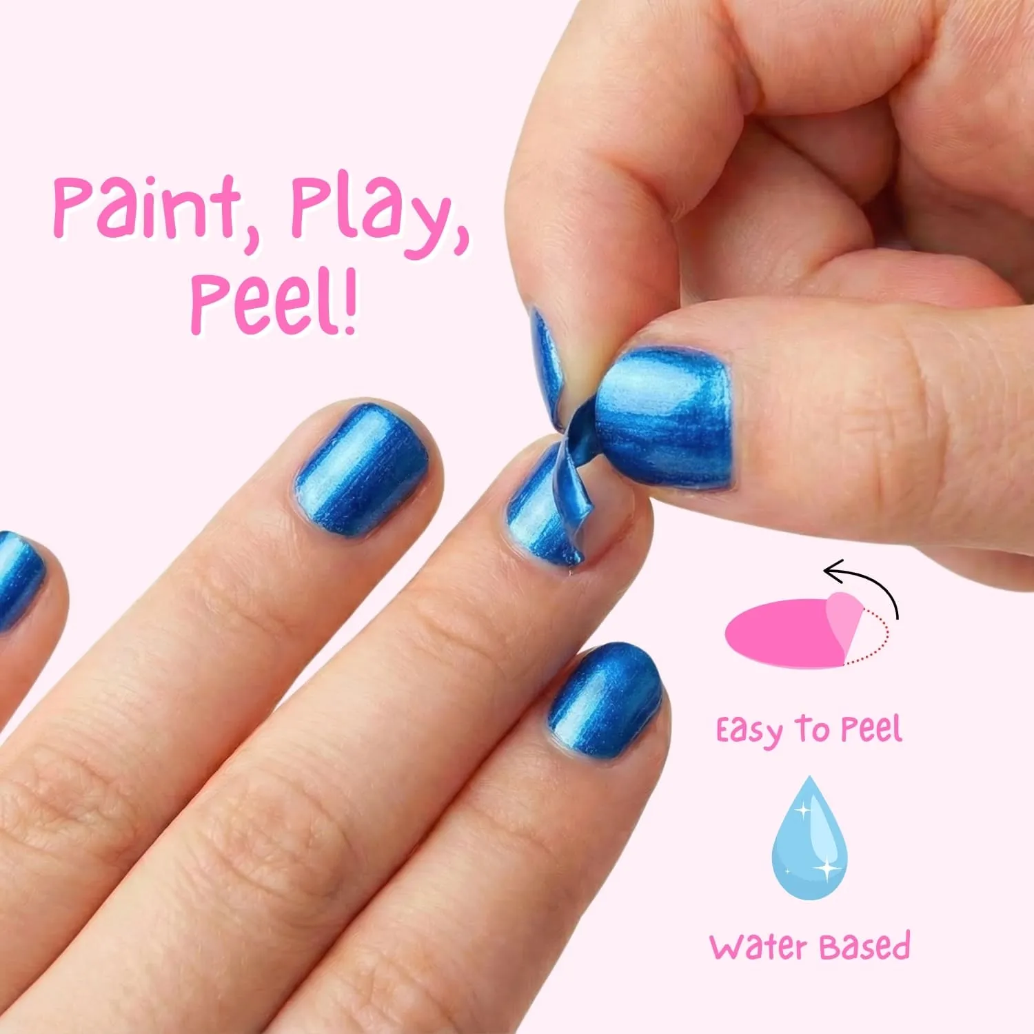 Miss Nella Youre So Spacial smalto blu chrome peel off