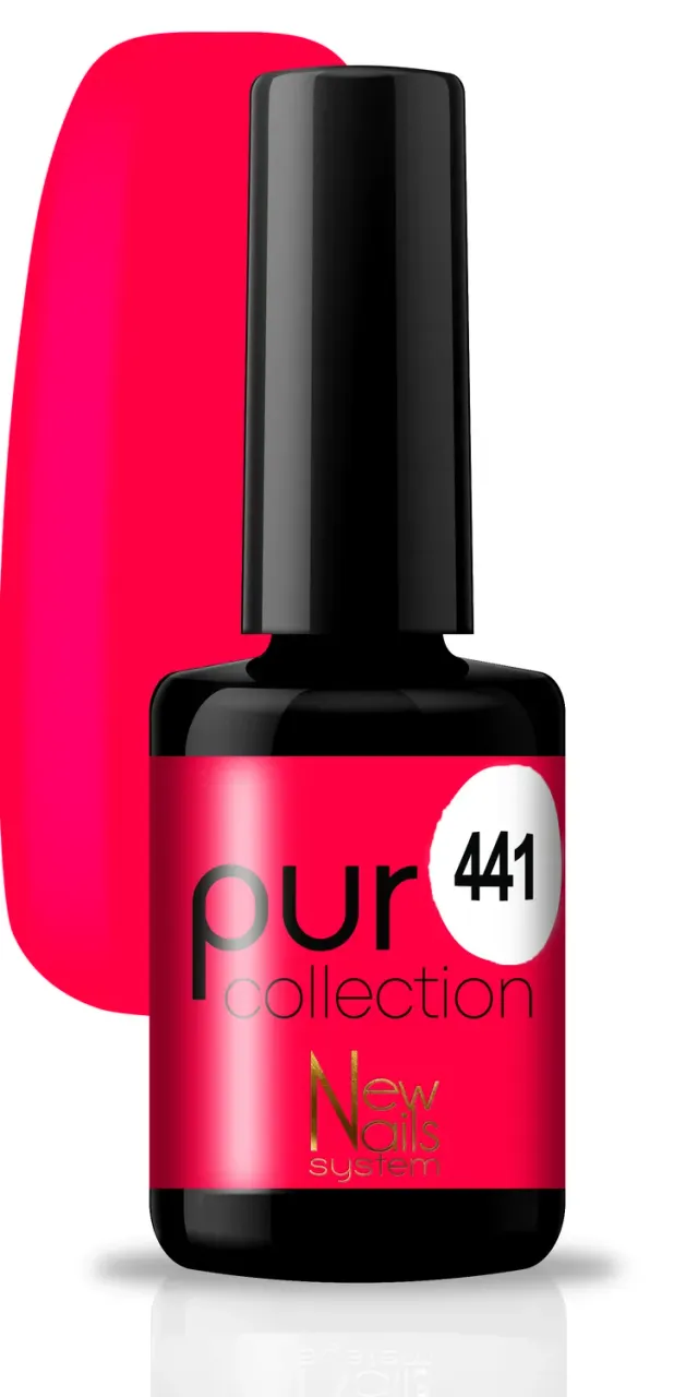 New Nails System Lollipop 441 smalto semipermanente rosso evidenziatore fluo