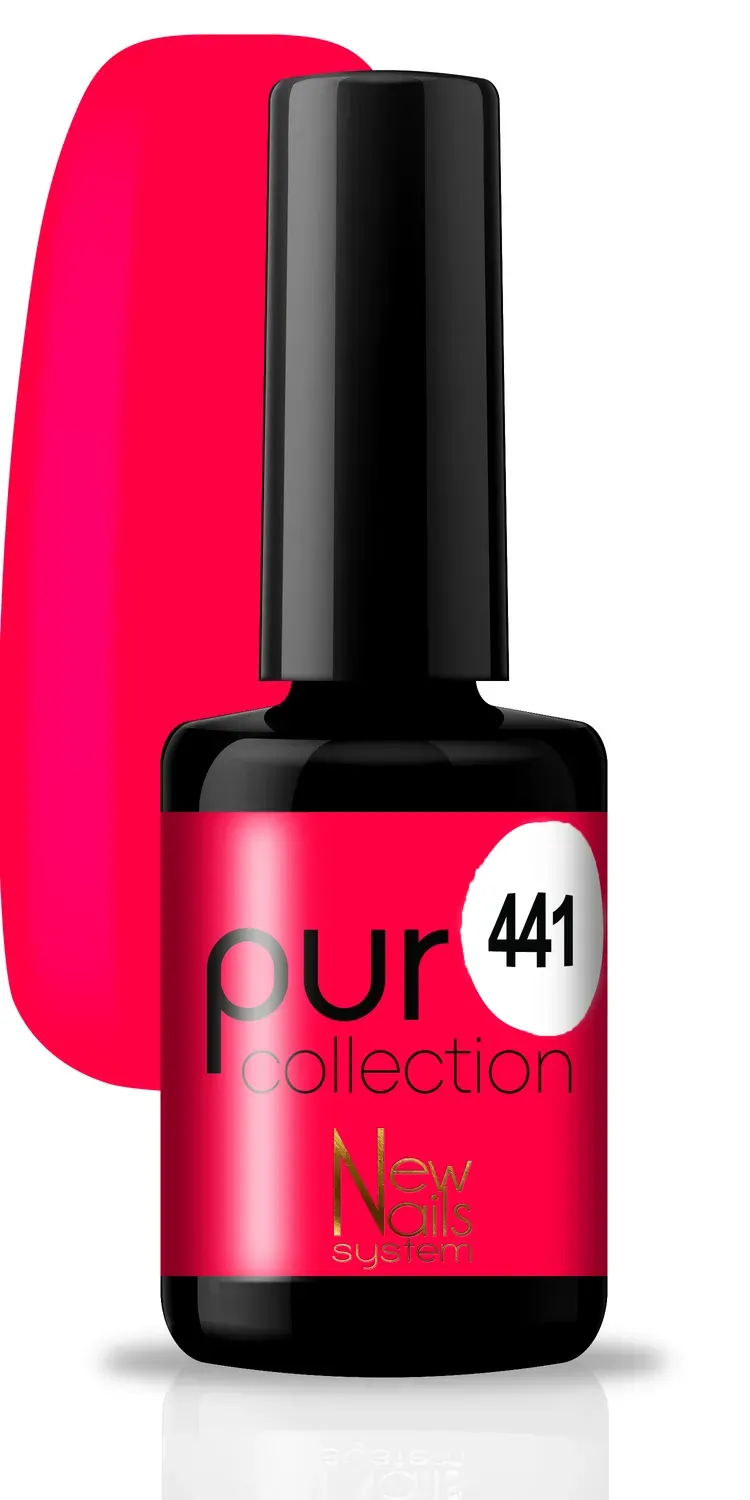 New Nails System Lollipop 441 smalto semipermanente rosso evidenziatore fluo
