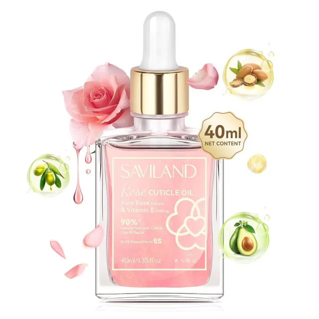 Saviland Rosehip olio cuticole vitamina E 40 ml rosa