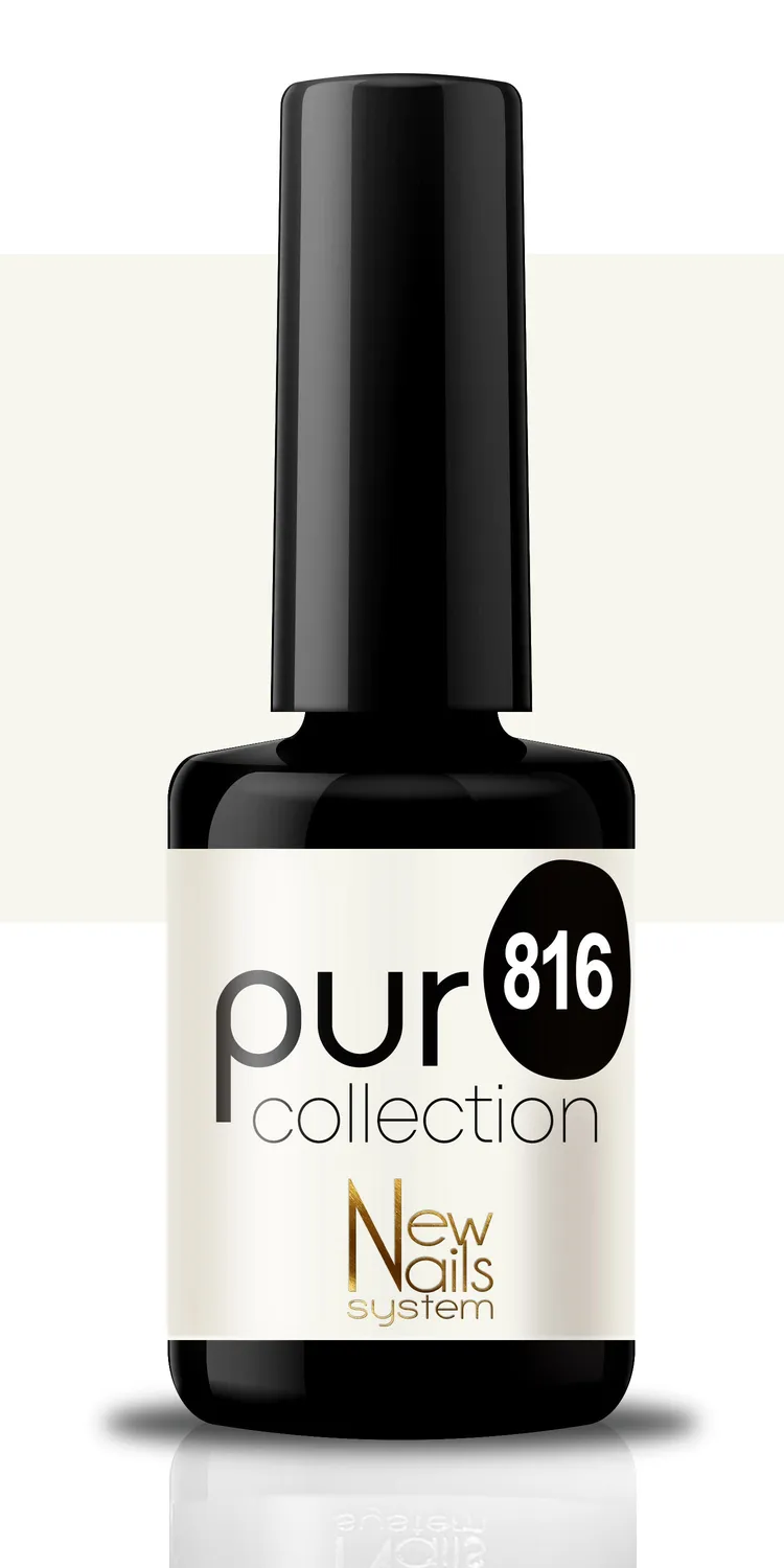 New Nails System Black & White 816 smalto semipermanente bianco