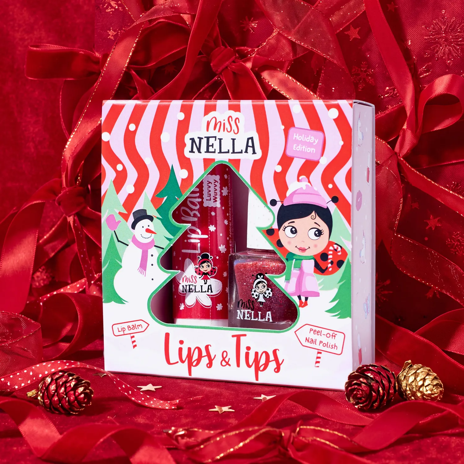 Miss Nella Festive Duo smalto Shazam balsamo labbra