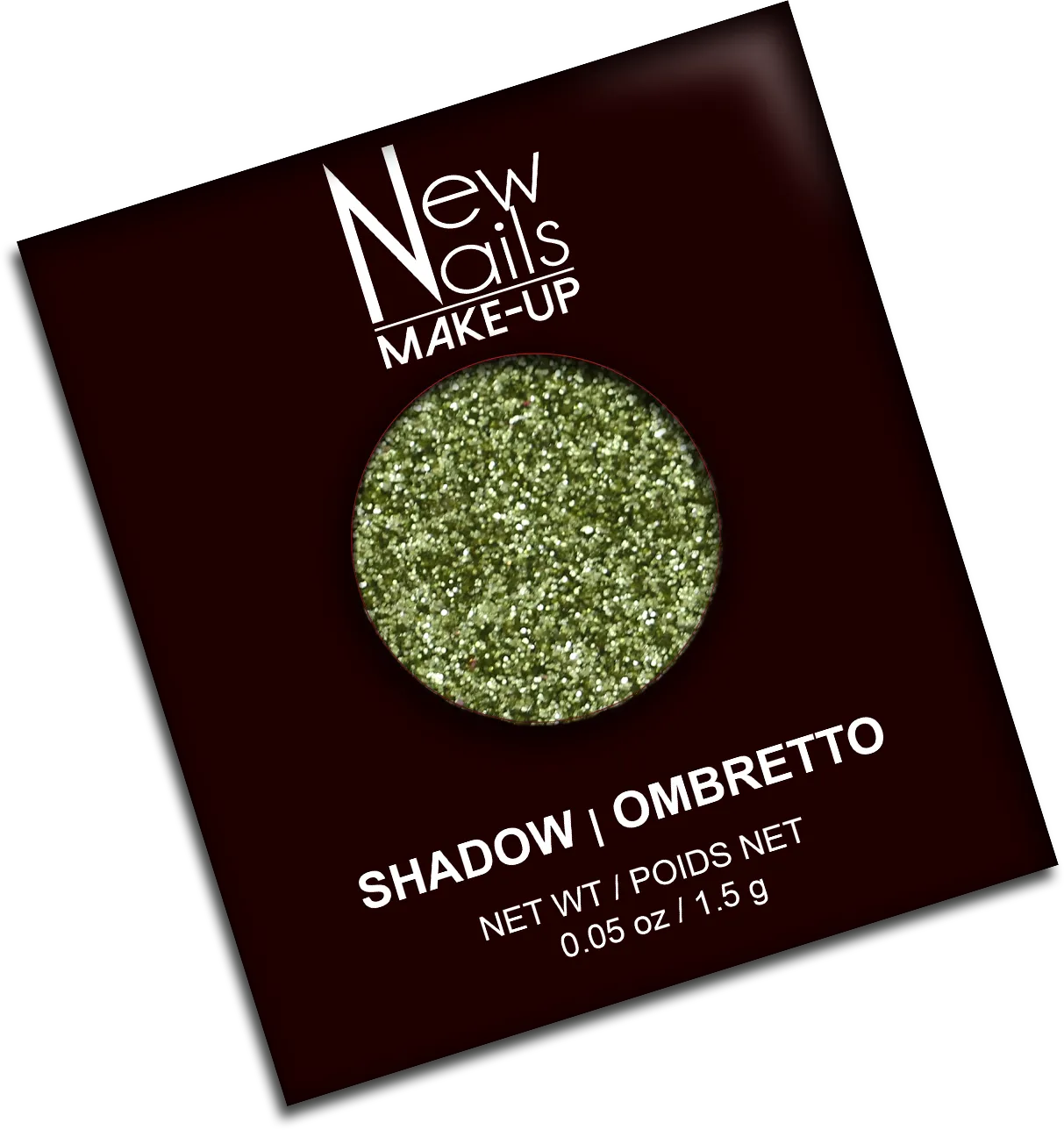 New Nails System EG21 Ombretto Glitter Solo Cialda Green Light