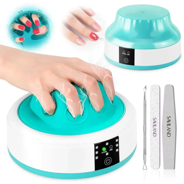 Saviland Remover Smalto Elettrico Ciotola Vapore 50°C Touch