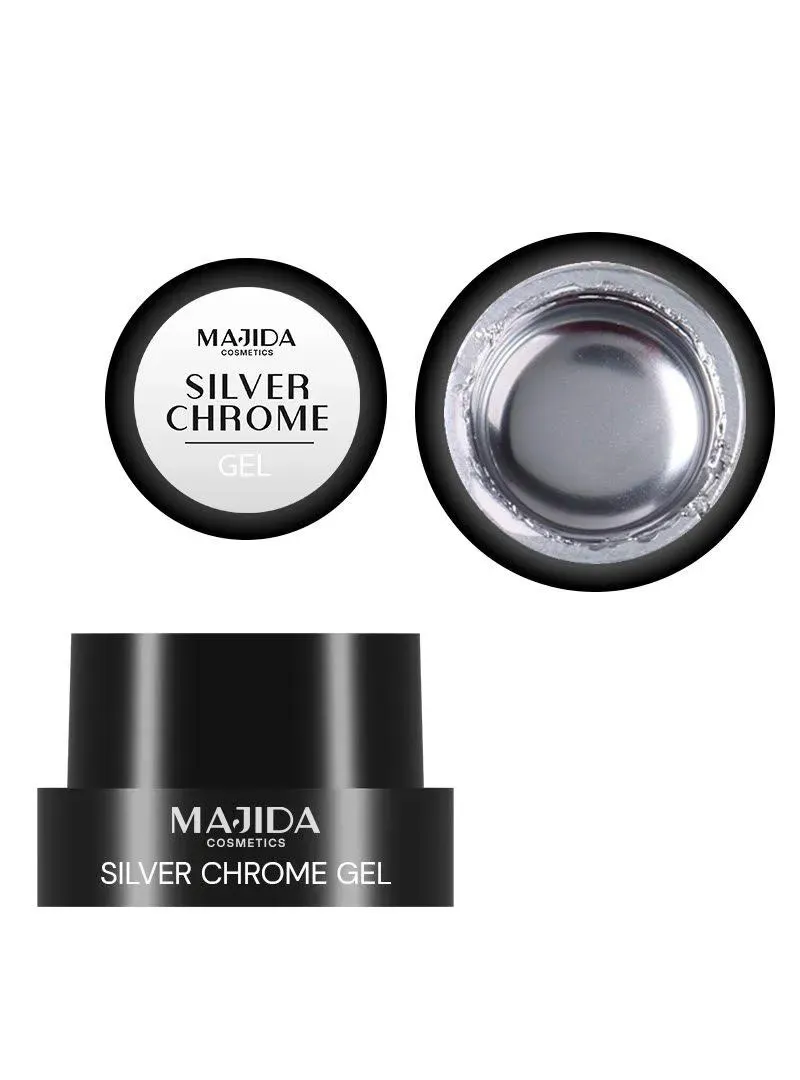Majida Chrome Gel Silver paint gel 5 ml metallizzato
