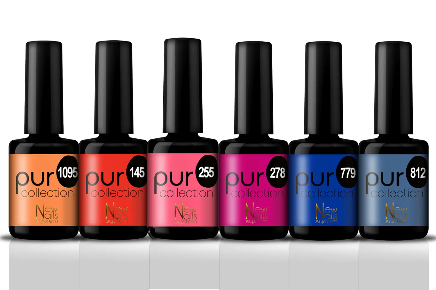 New Nails System Tropical Sunset Set 6 Smalti Semipermanenti Hema Free