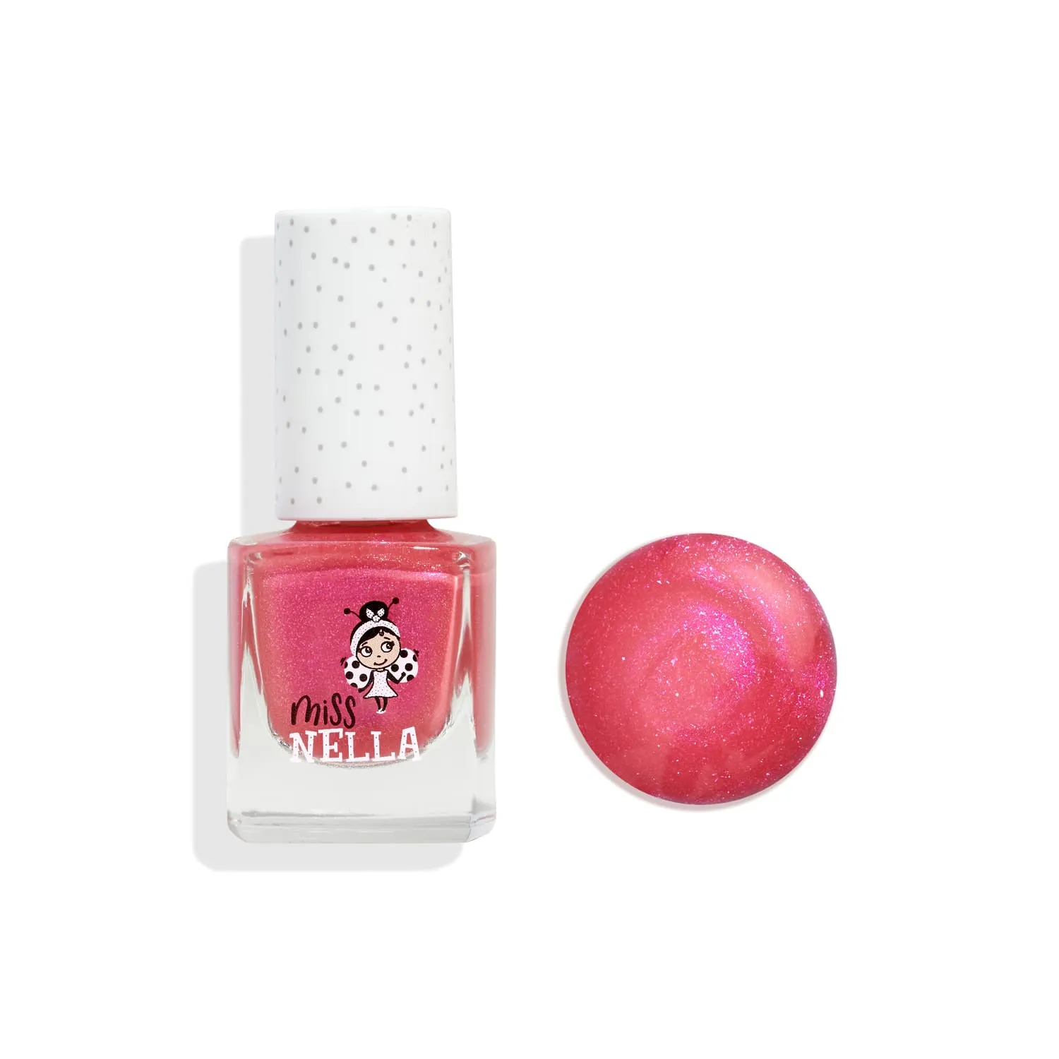 Miss Nella Tickle Me Pink smalto rosa shimmer peel off