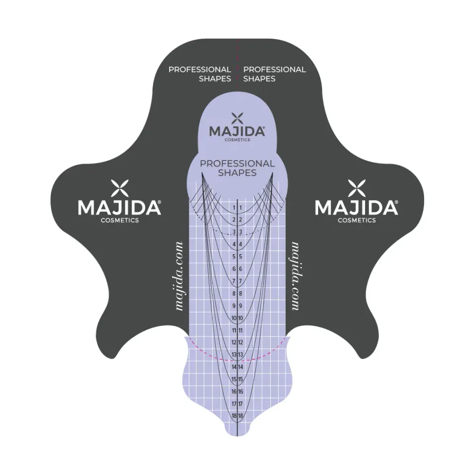 Majida Cosmetics Nail Form Cartina 100 pz allungamento salone