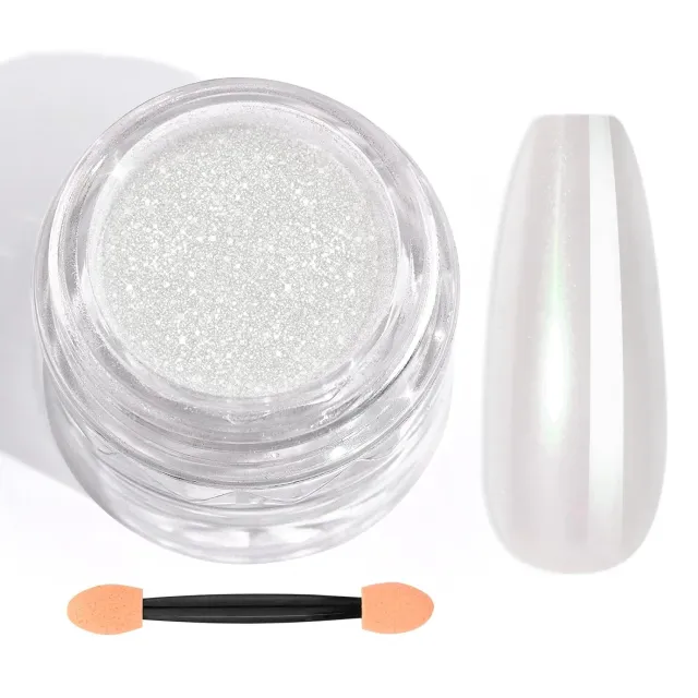 Saviland polvere chrome perla bianca 1 g effetto specchio