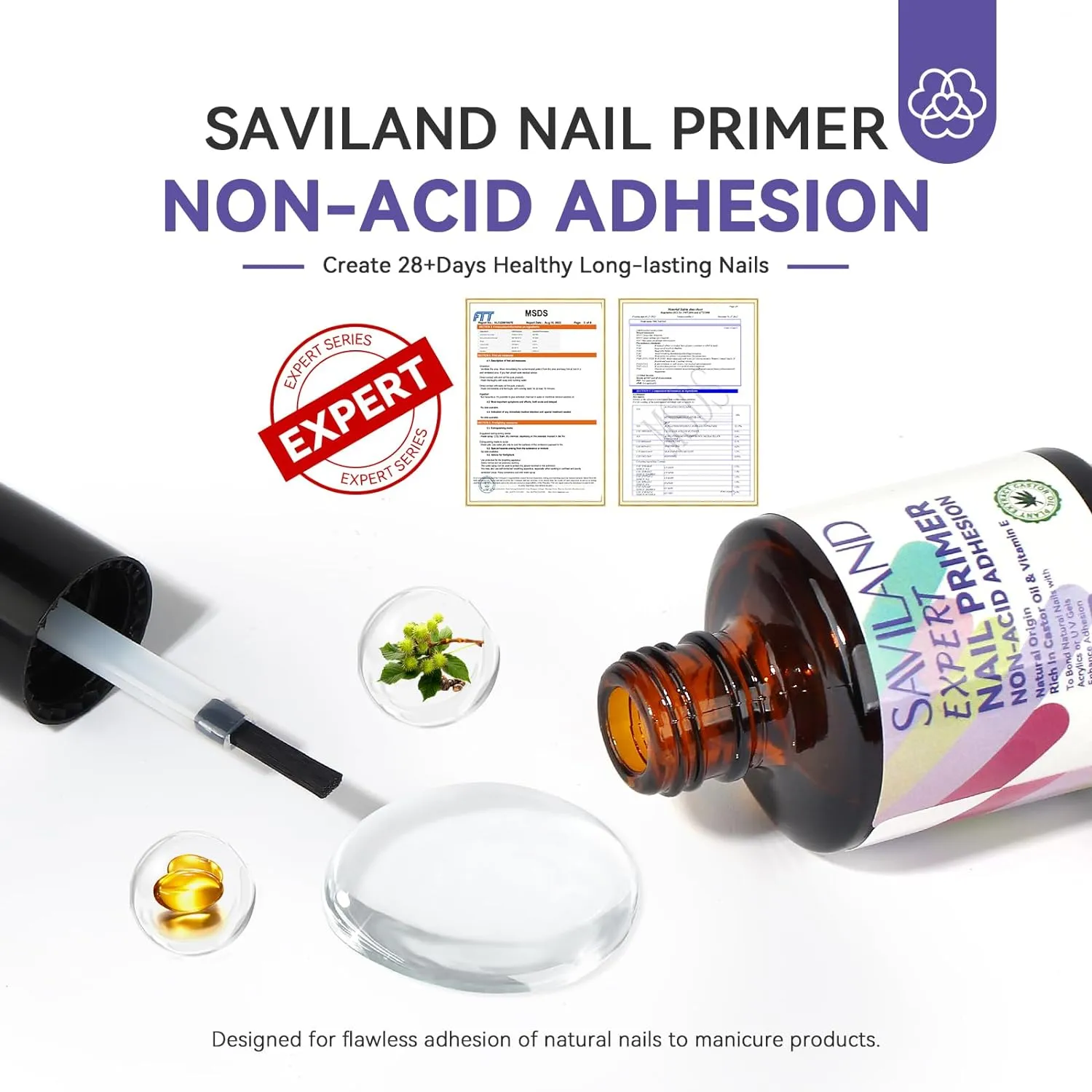 Saviland primer unghie senza acidi adesione 28 giorni