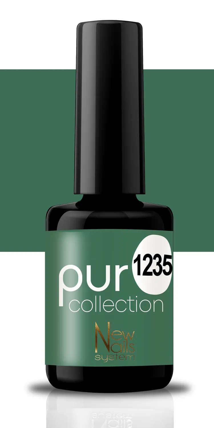 New Nails System Green Life 1235 smalto semipermanente verde opale