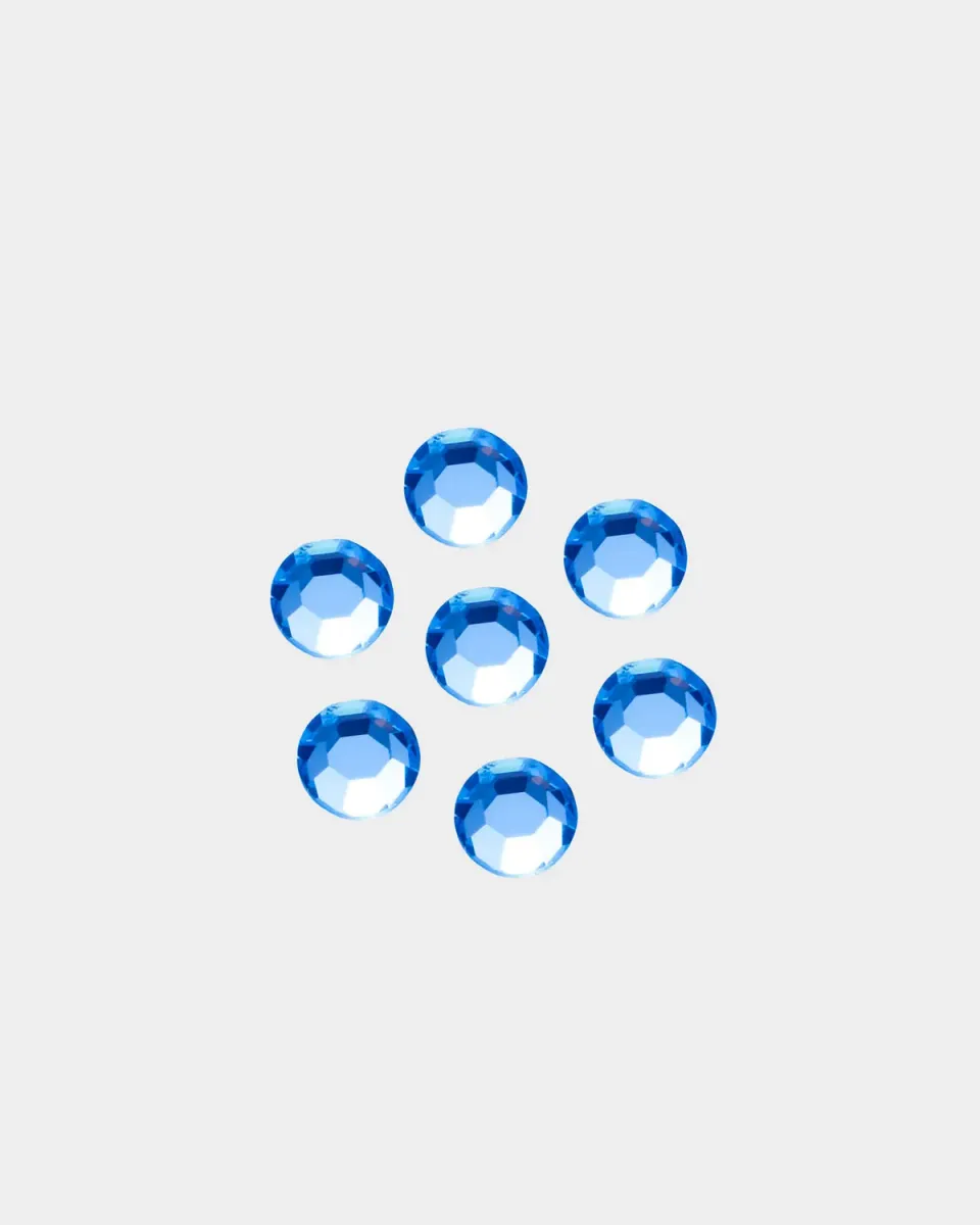 Mesauda Swarovski Light Sapphire cristalli nail art 36 pz azzurri