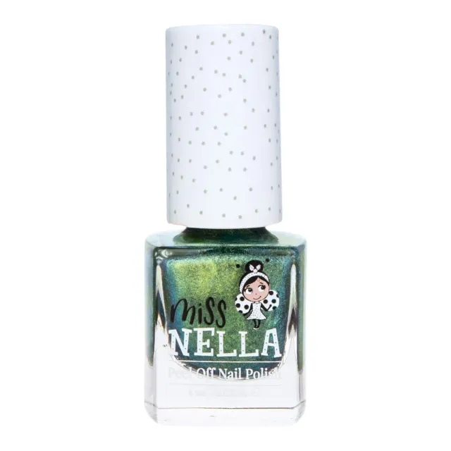 Miss Nella Alien Poo smalto peel off verde chrome bambina