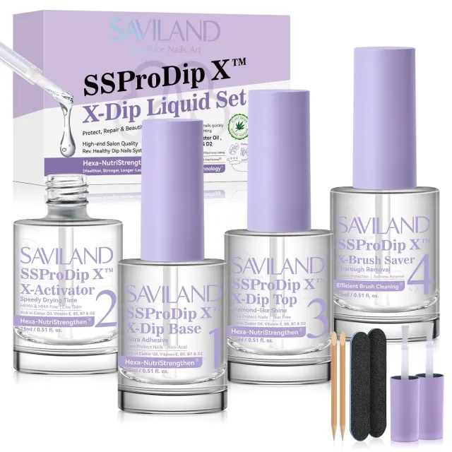 Saviland SSProAcryl X Clear polvere acrilica trasparente durata 30 giorni