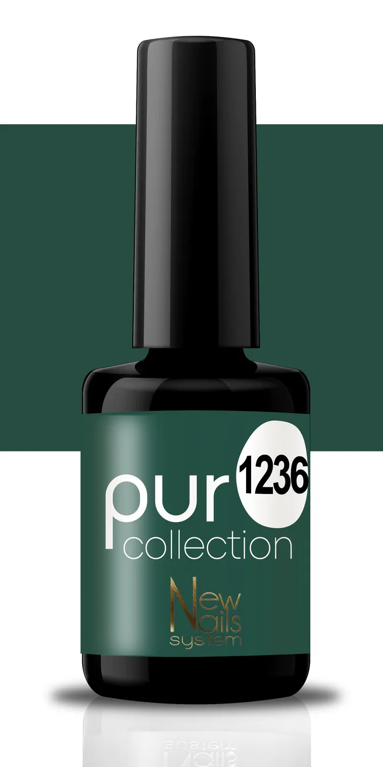 New Nails System Green Life 1236 Smalto Semipermanente Verde Scuro