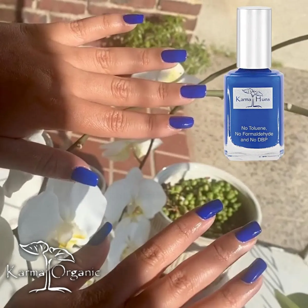 Karma Organic Peacock Blue smalto unghie vegano